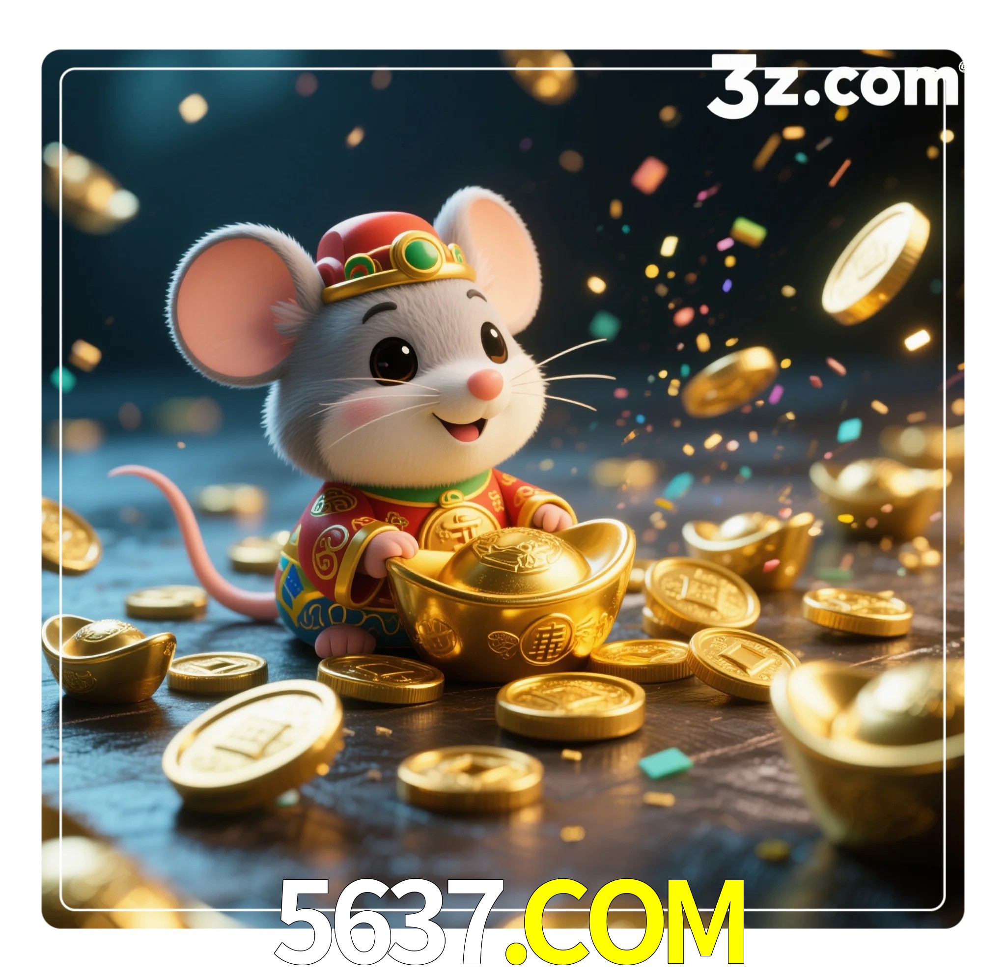 Slot machine 3D icon with number 7 and 1